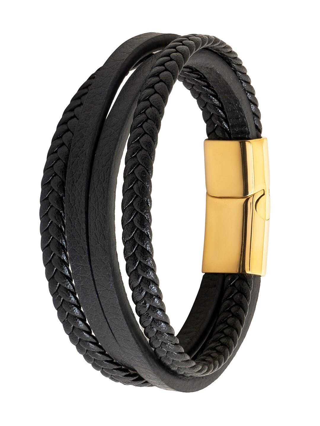 

bodha Leather Multistrand Bracelet, Gold
