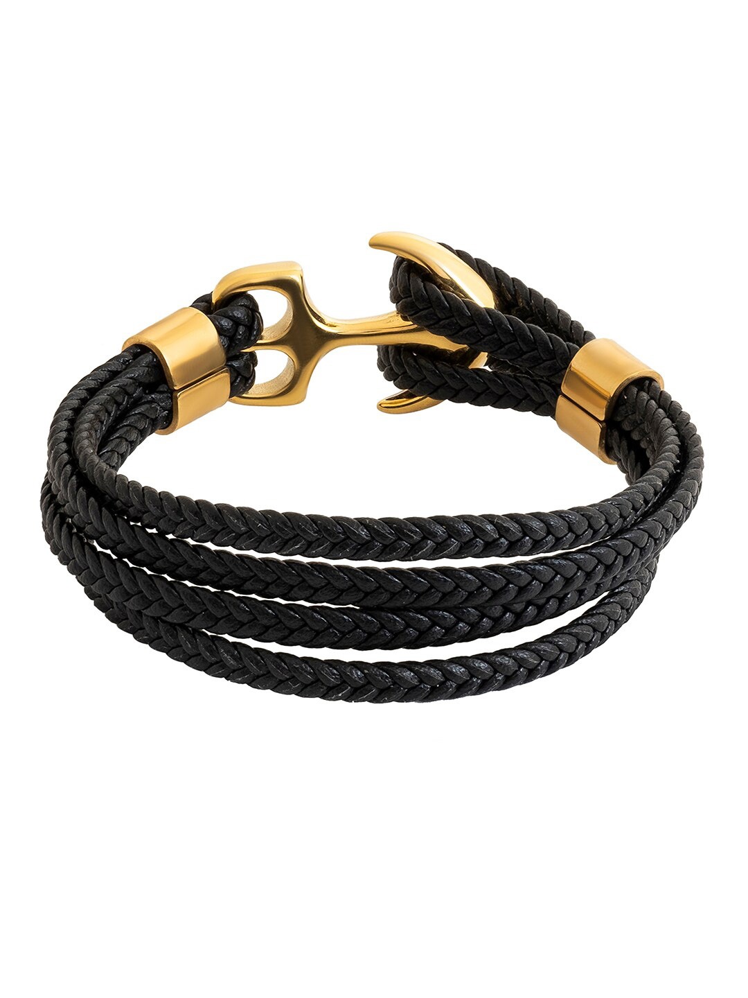 

bodha Leather Multistrand Bracelet, Gold