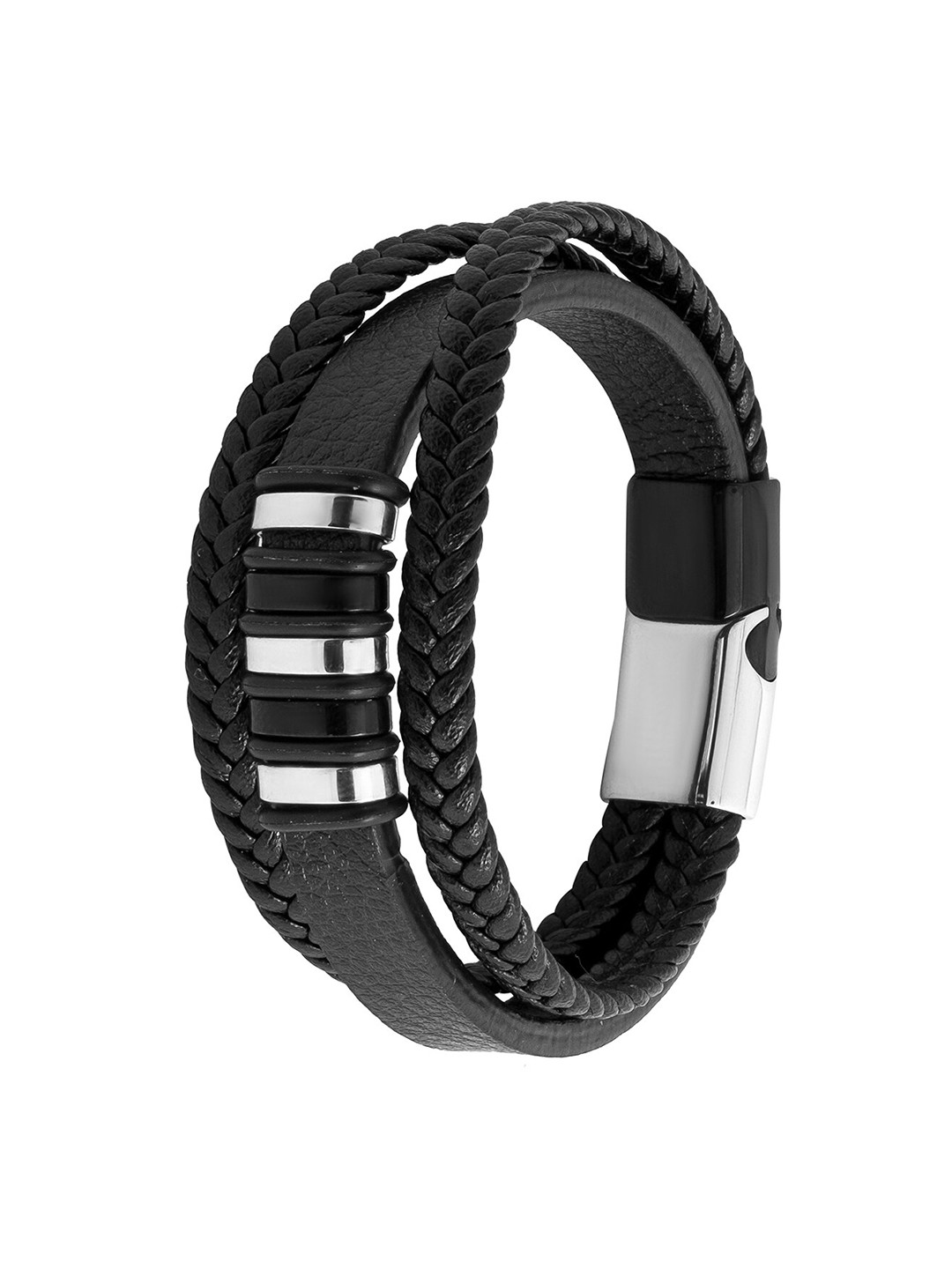 

bodha Leather Multistrand Bracelet, Black