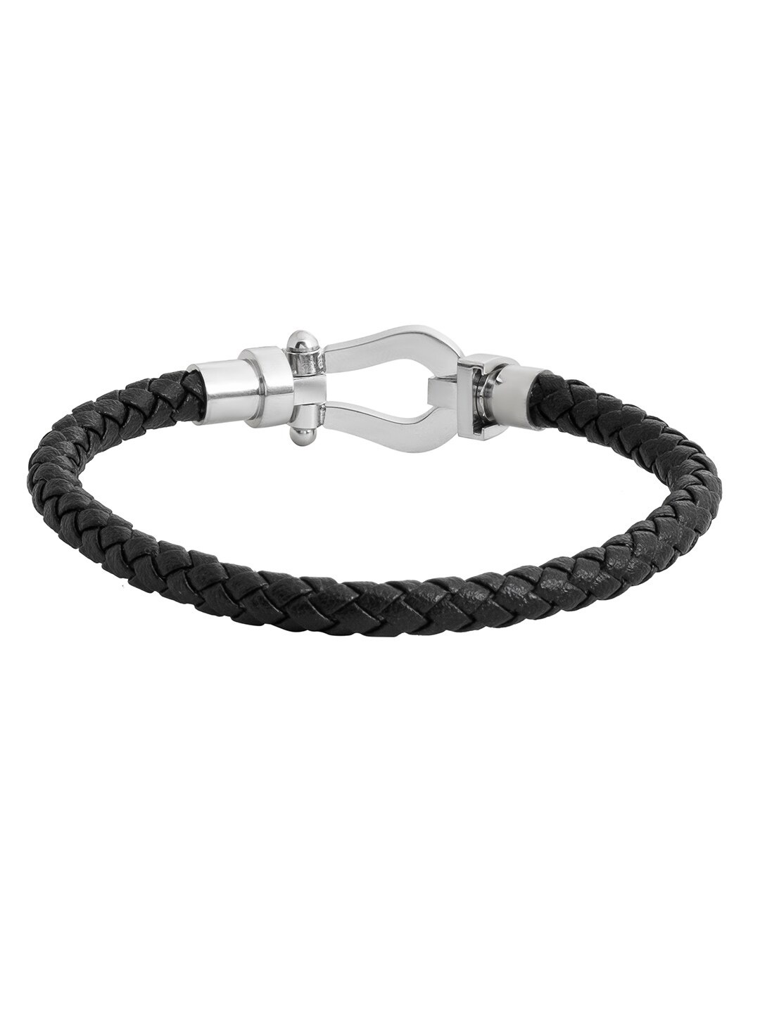 

bodha Silver-Plated Leather Wraparound Bracelet