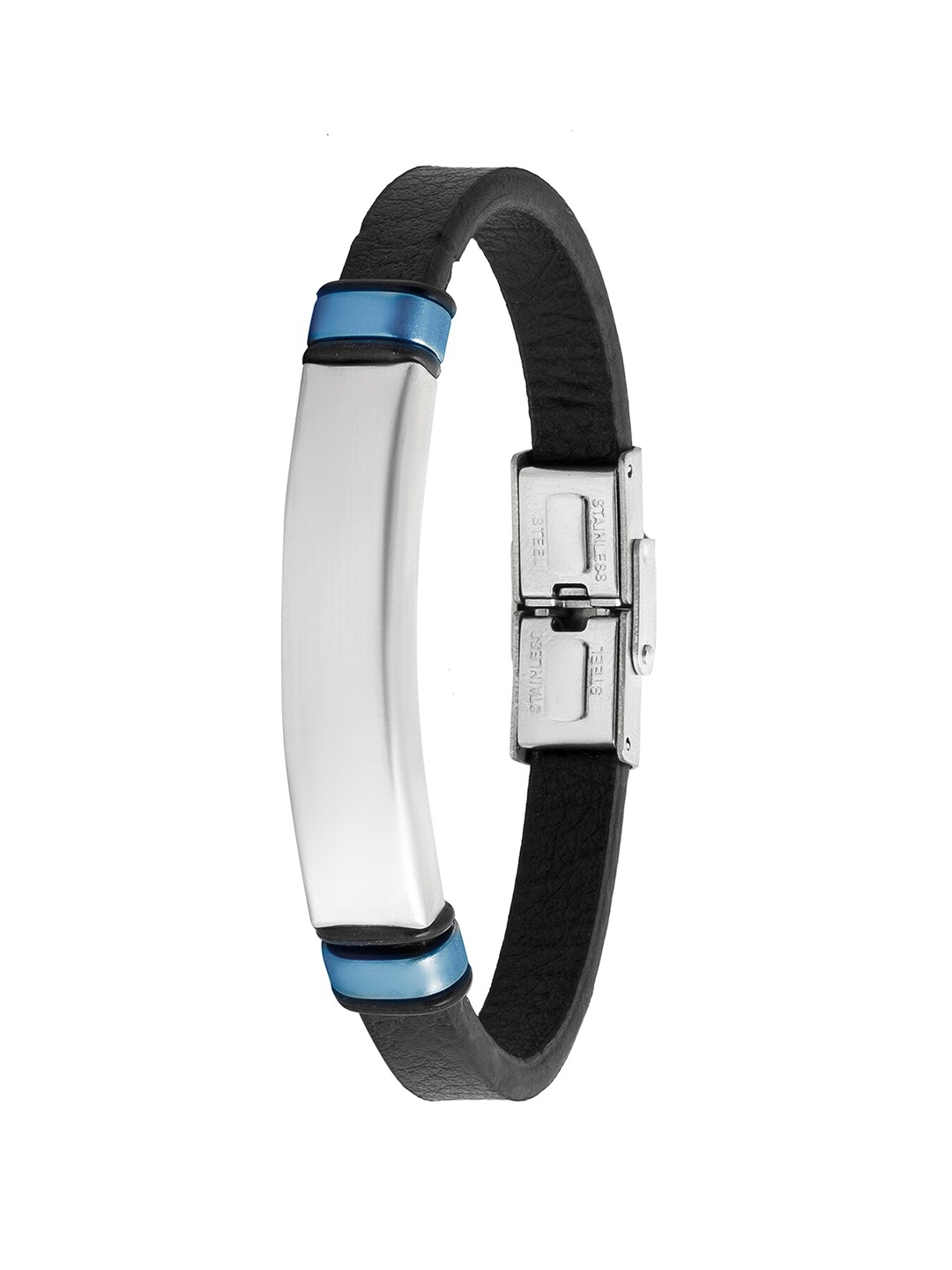 

bodha Leather Silver-Plated Wraparound Bracelet