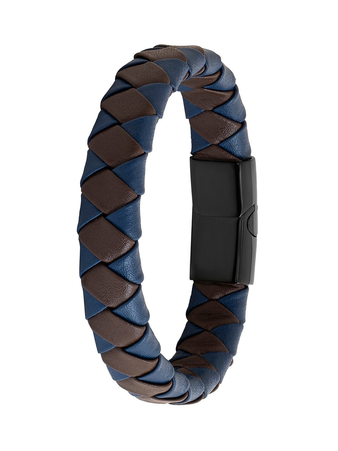 

bodha Men Leather Wraparound Bracelet, Blue