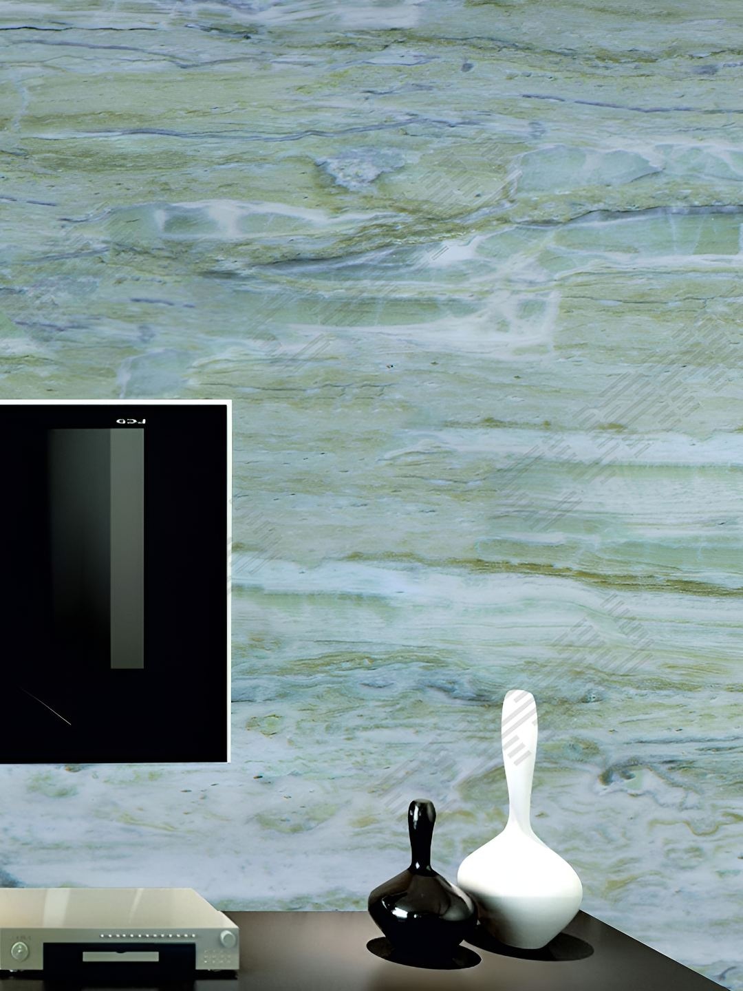

CVANU Grey & Off white Marble Self-Adhesive Vinyl Wallpaper