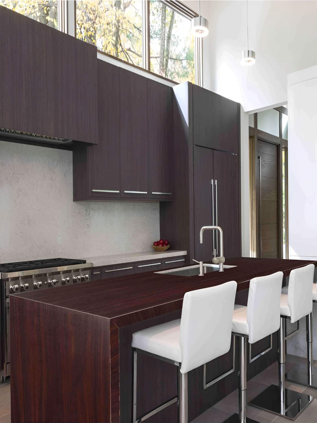 

CVANU Brown Self-Adhesive Marble Water Proof Wallpaper