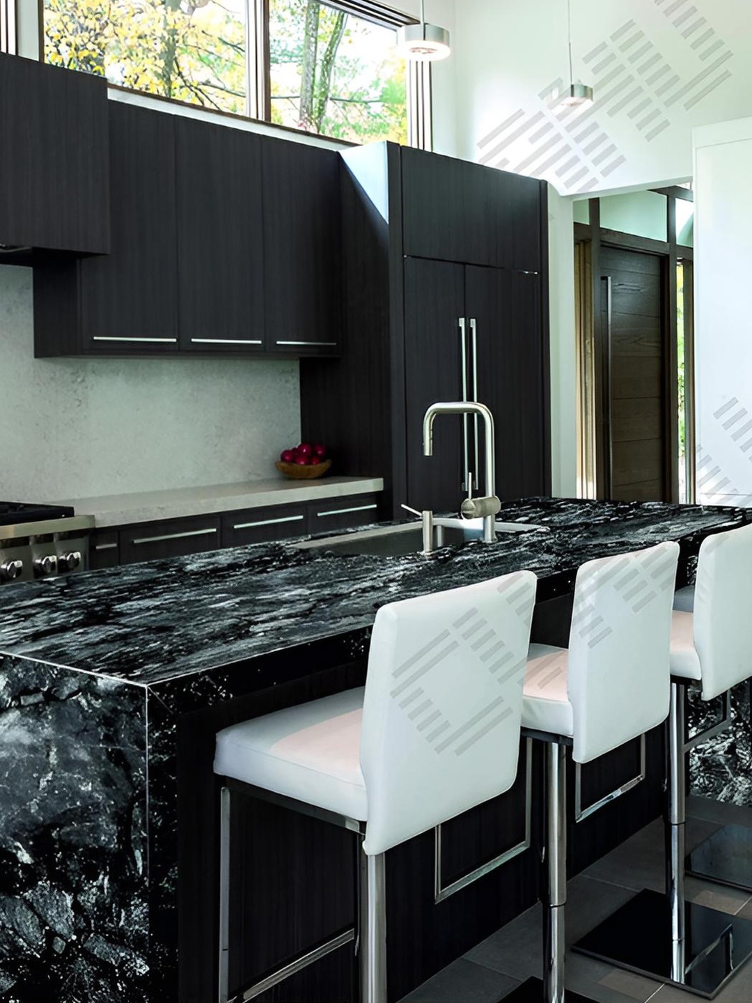 

CVANU Black & Grey Marble Self-Adhesive Vinyl Wallpaper