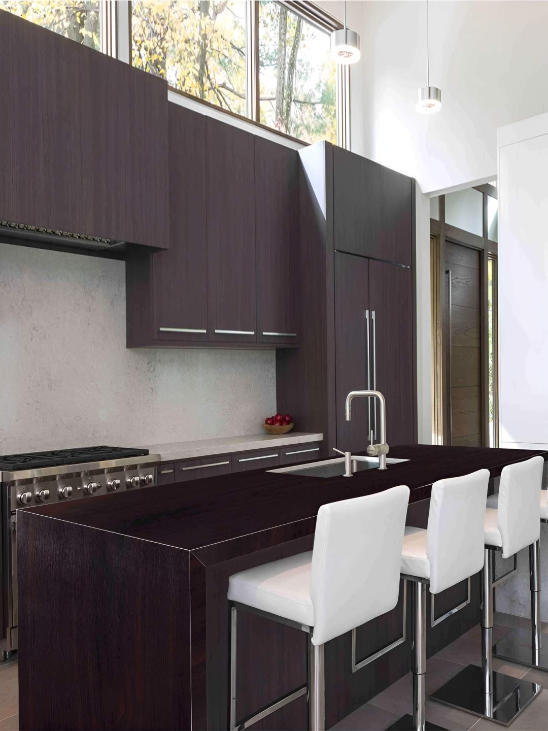 

CVANU Brown Wood Grain Self-Adhesive Vinyl Wallpaper
