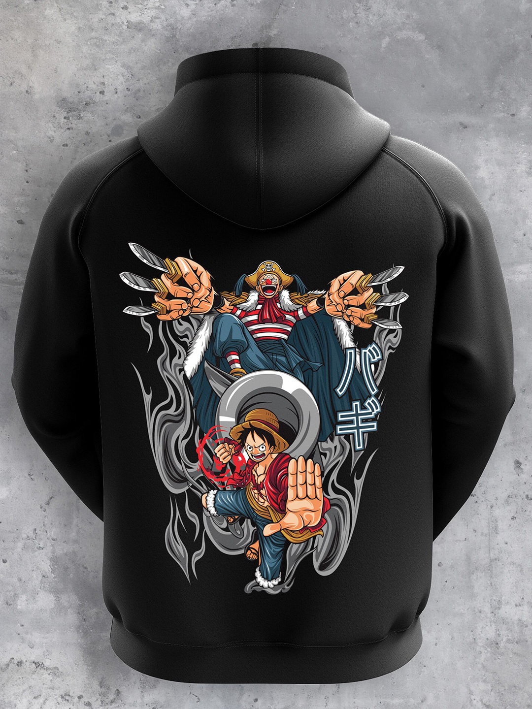 

fanideaz Men Black Printed Hooded Sweatshirt