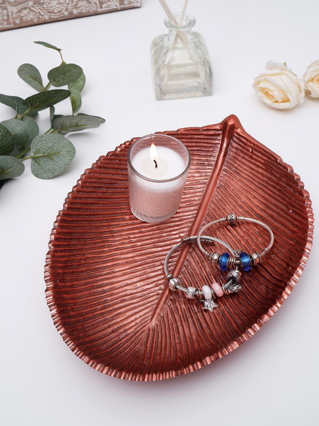 

BEHOMA Copper Leaf Tray- Large