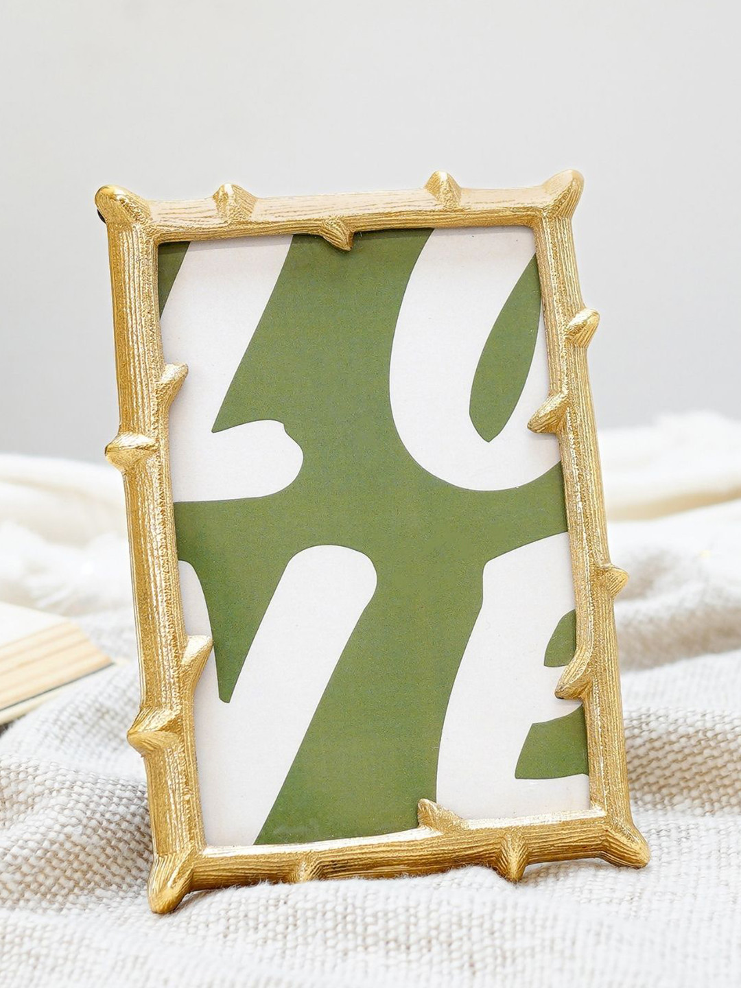 

BEHOMA Antique Golden Branch Shaped Table Top 4x6 Photo Frame, Gold
