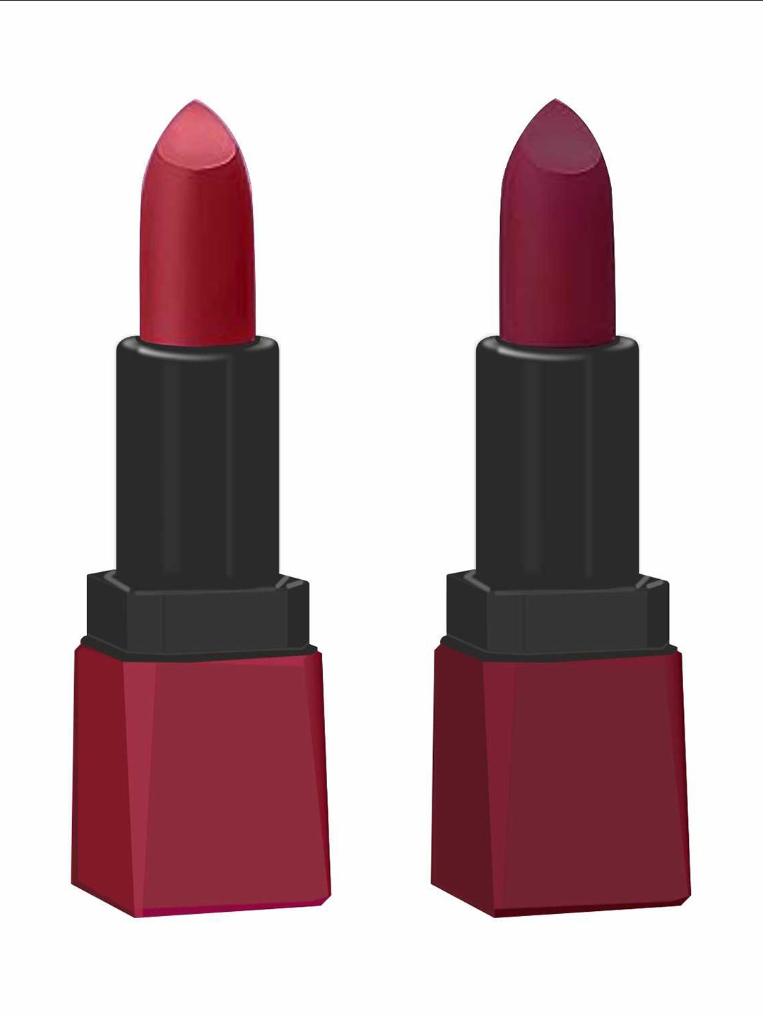 

krayons Set of 2 Intense Matte Lipstick - Scarlet Red 303 & Cherry Maroon 304