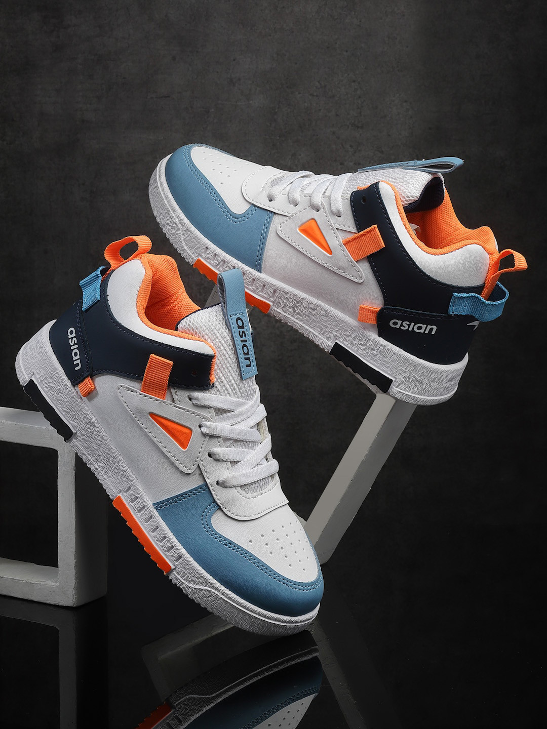 

ASIAN Boys TARZAN-11Colourblocked Sneakers, White