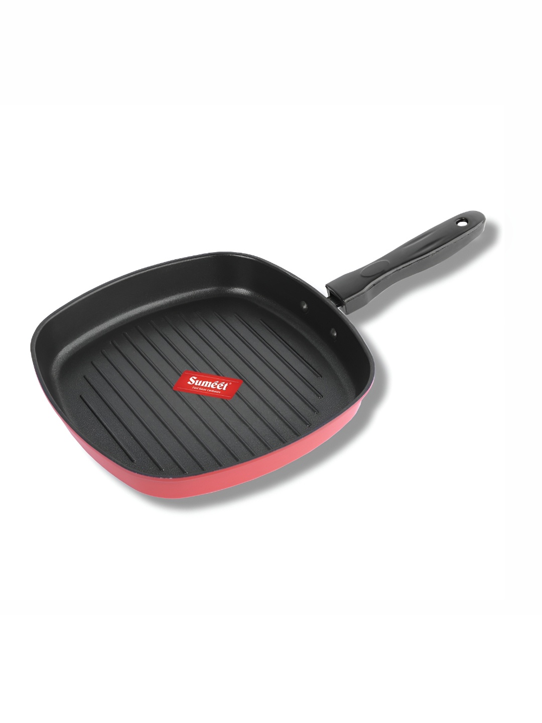 

Sumeet Cookware Red & Black Aluminium Dishwasher Safe Grill Pan