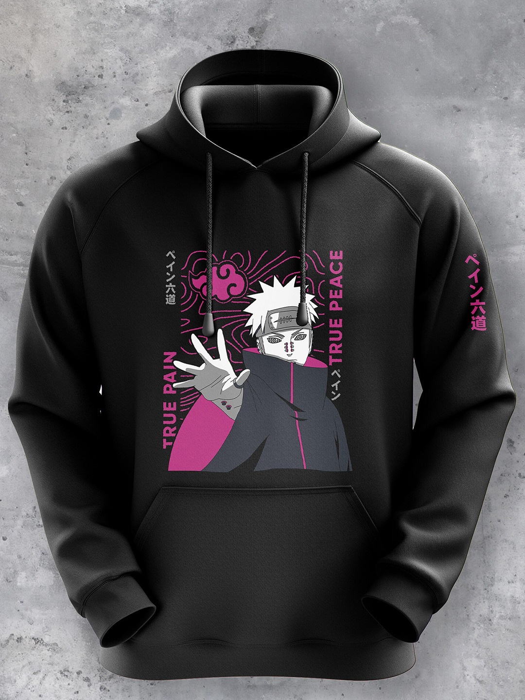 

fanideaz Naruto Printed Hooded Sweatshirt, Black
