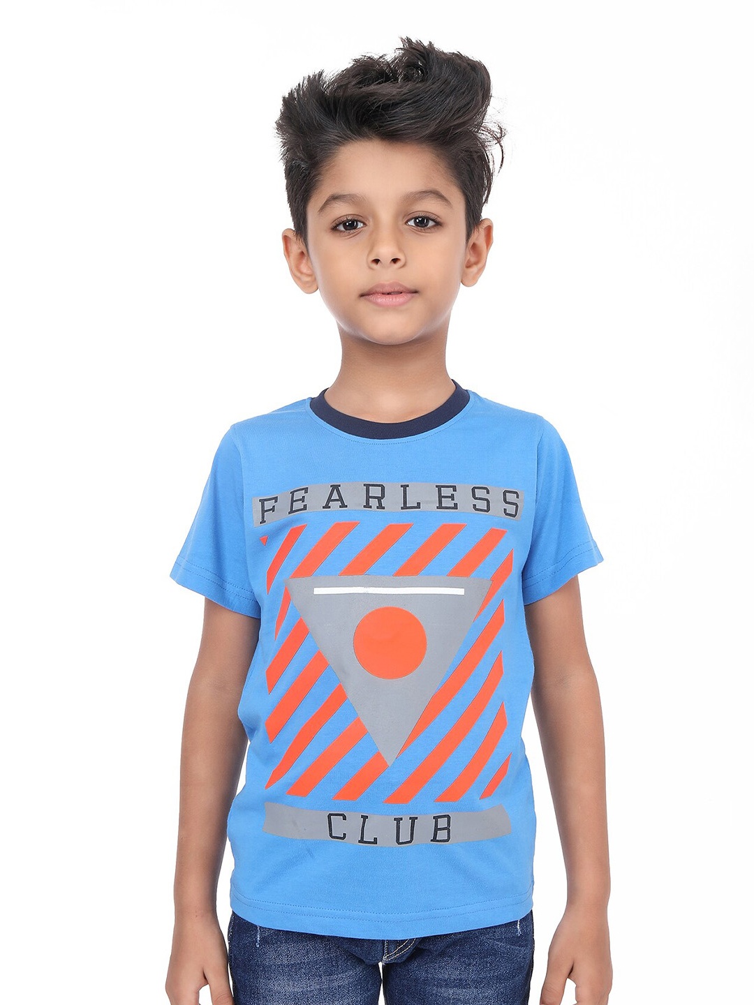 

BAESD Boys Graphic Printed Bio Finish Cotton Regular T-shirt, Blue