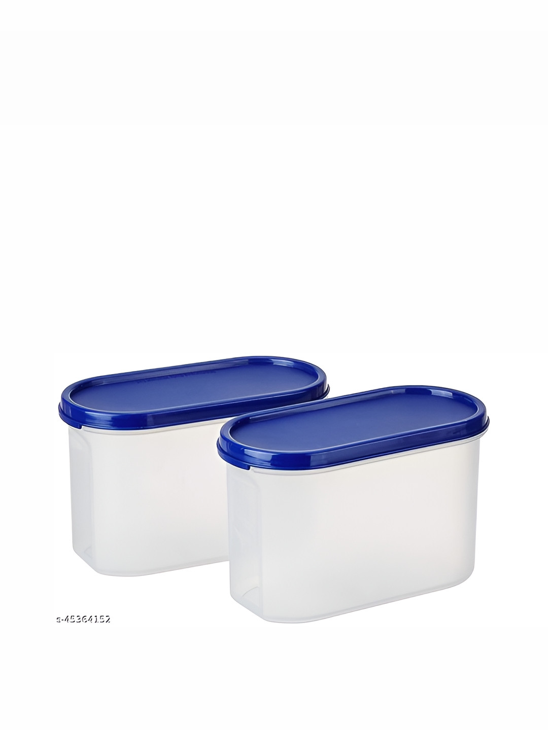 

OMORTEX Blue & Transparent 2 Pieces Dishwasher Safe Food Container 1 L Each