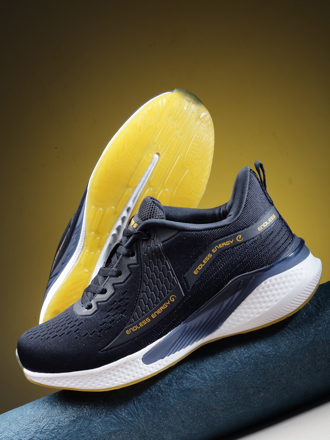 

Champs Men WHIZZ Mesh Lightweight Running Shoes, Navy blue