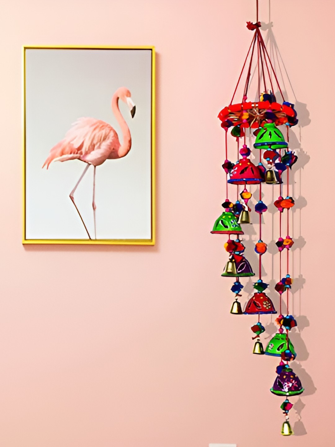 

PALPAL Green Paper Textured Parrot Windchimes