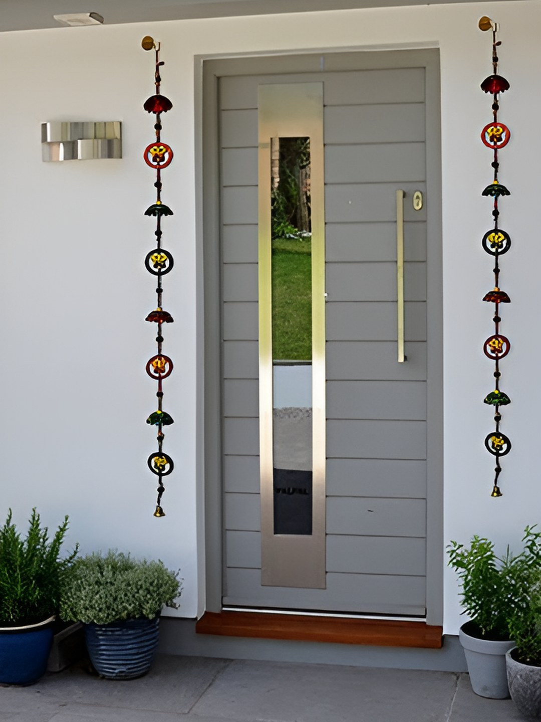 

PALPAL 2 Pieces Green Ring With Umbrella Full Door Hangings