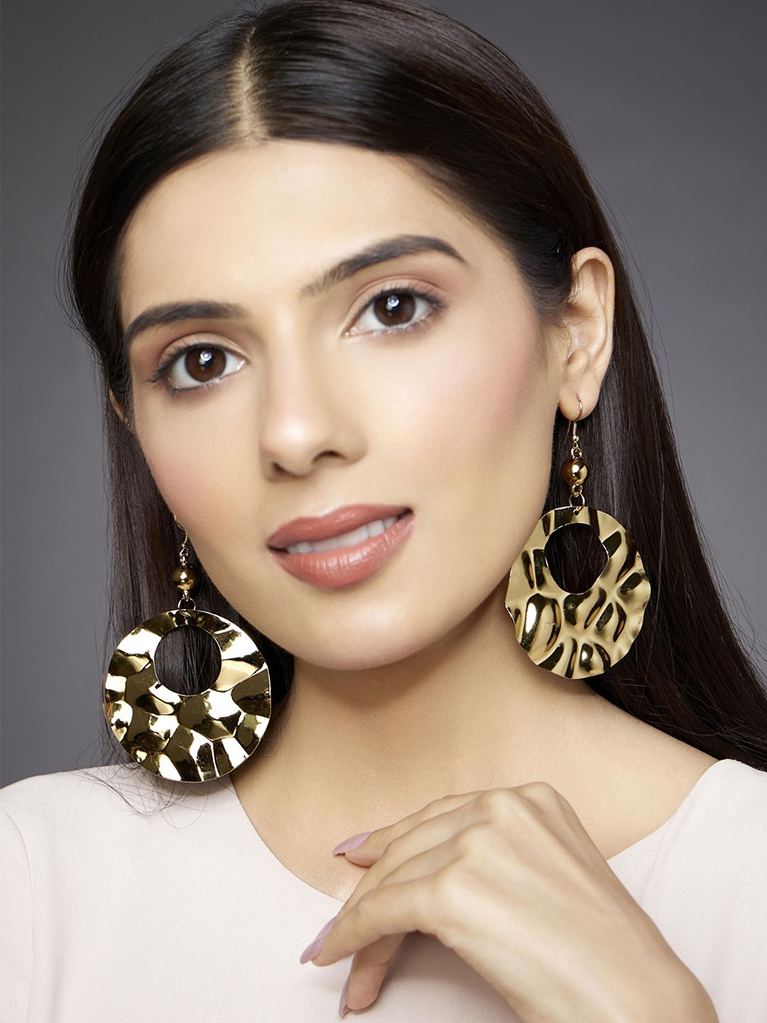 

Rhea Gold-Plated Drop Earrings