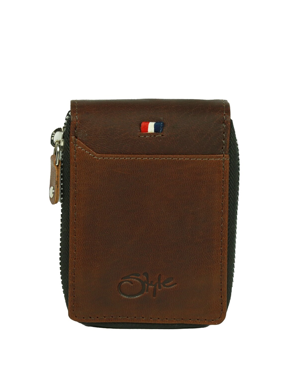 

Style Shoes Unisex Leather Card Holder, Brown