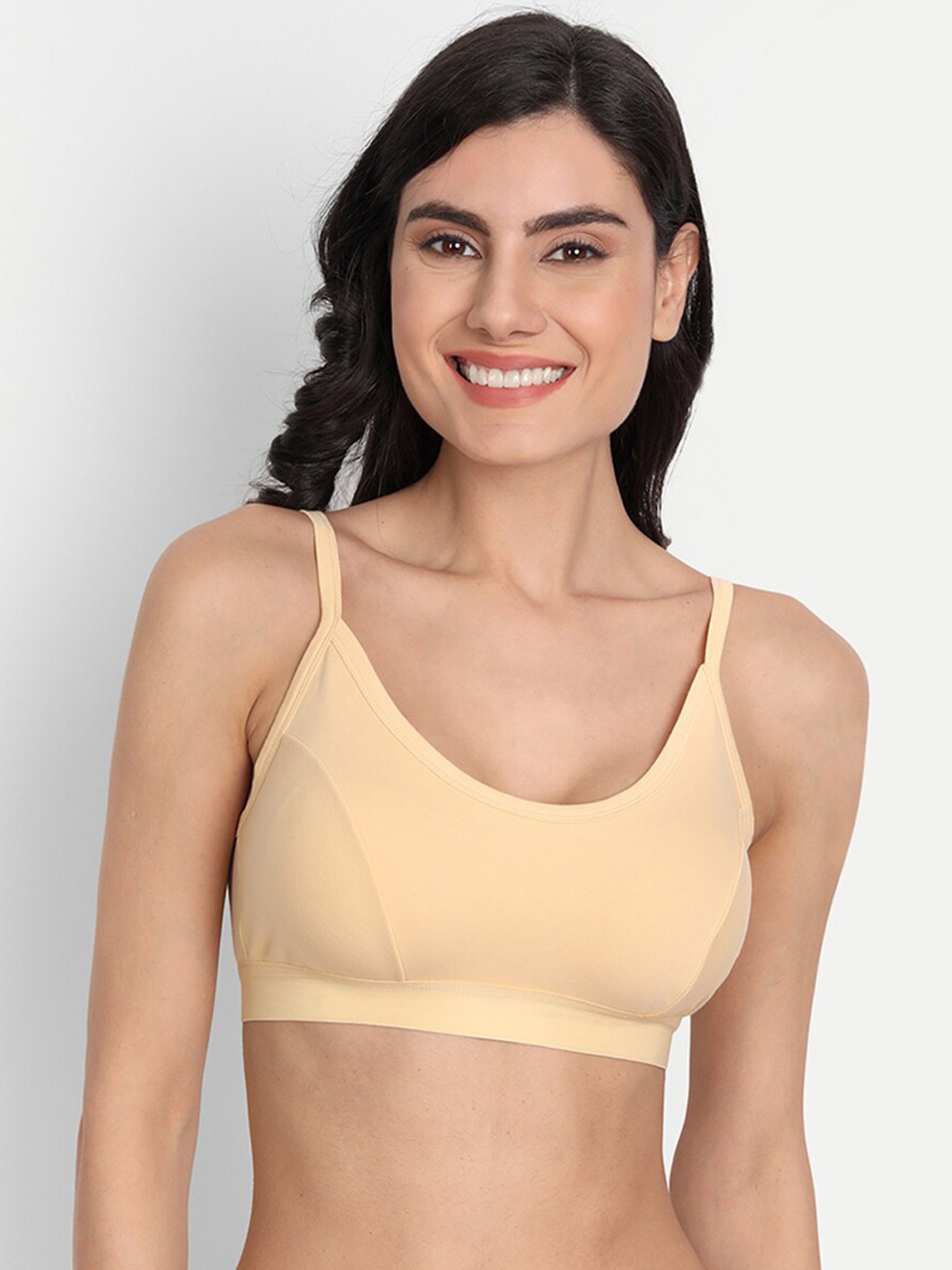 

T.T. Full Coverage Cotton T-Shirt Bra All Day Comfort, Beige