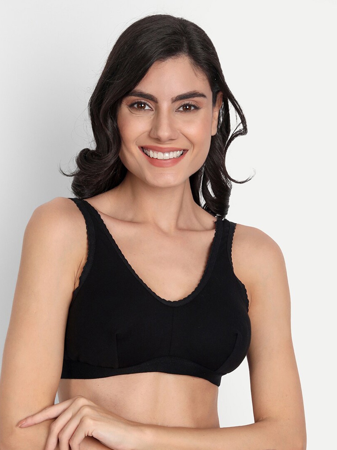 

T.T. Pack Of 2 Full Coverage Everyday Bra, Black