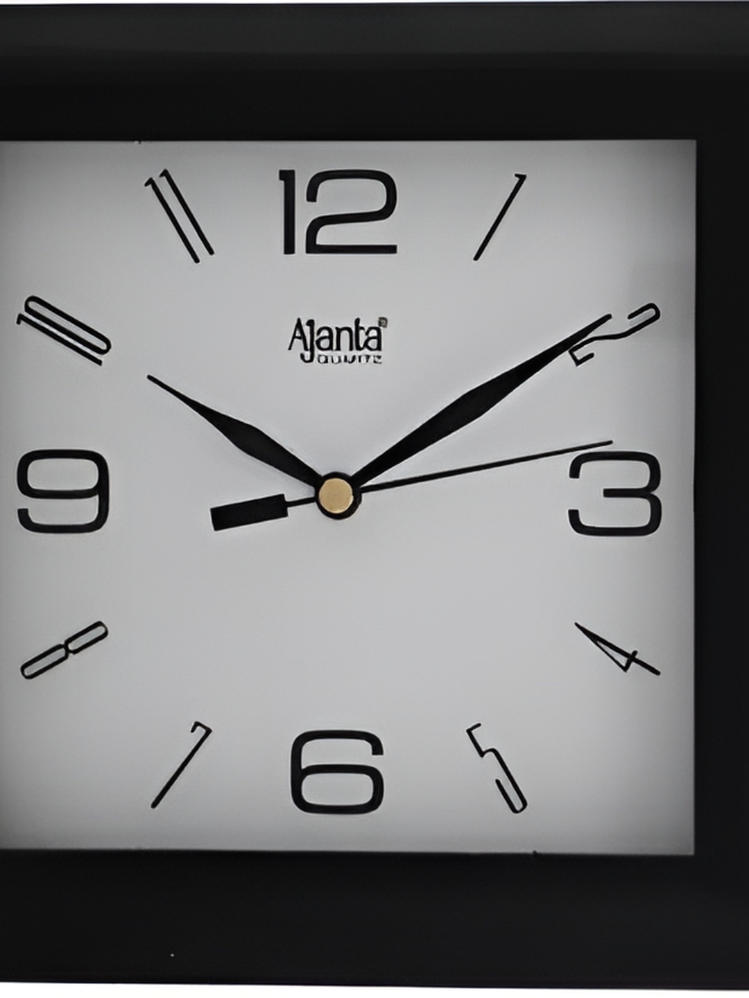 

Ajanta Black Traditional Square Wall Clock