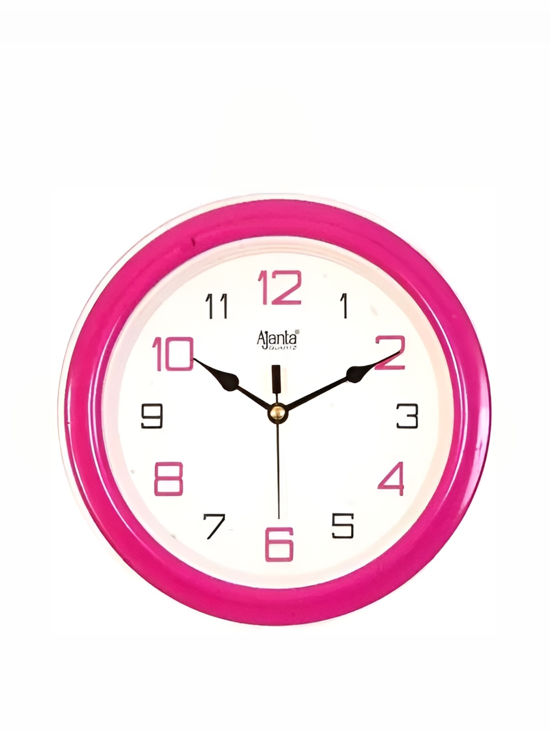 

Ajanta Pink & White Round Traditional Wall Clock