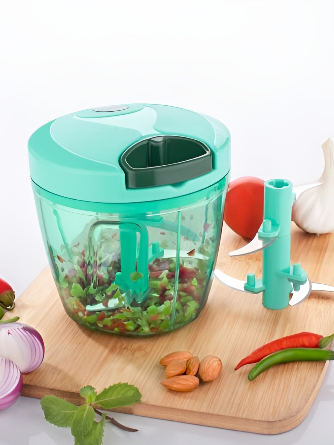 

OMORTEX Blue Unbrekable Vegetable Chopper & Cutter
