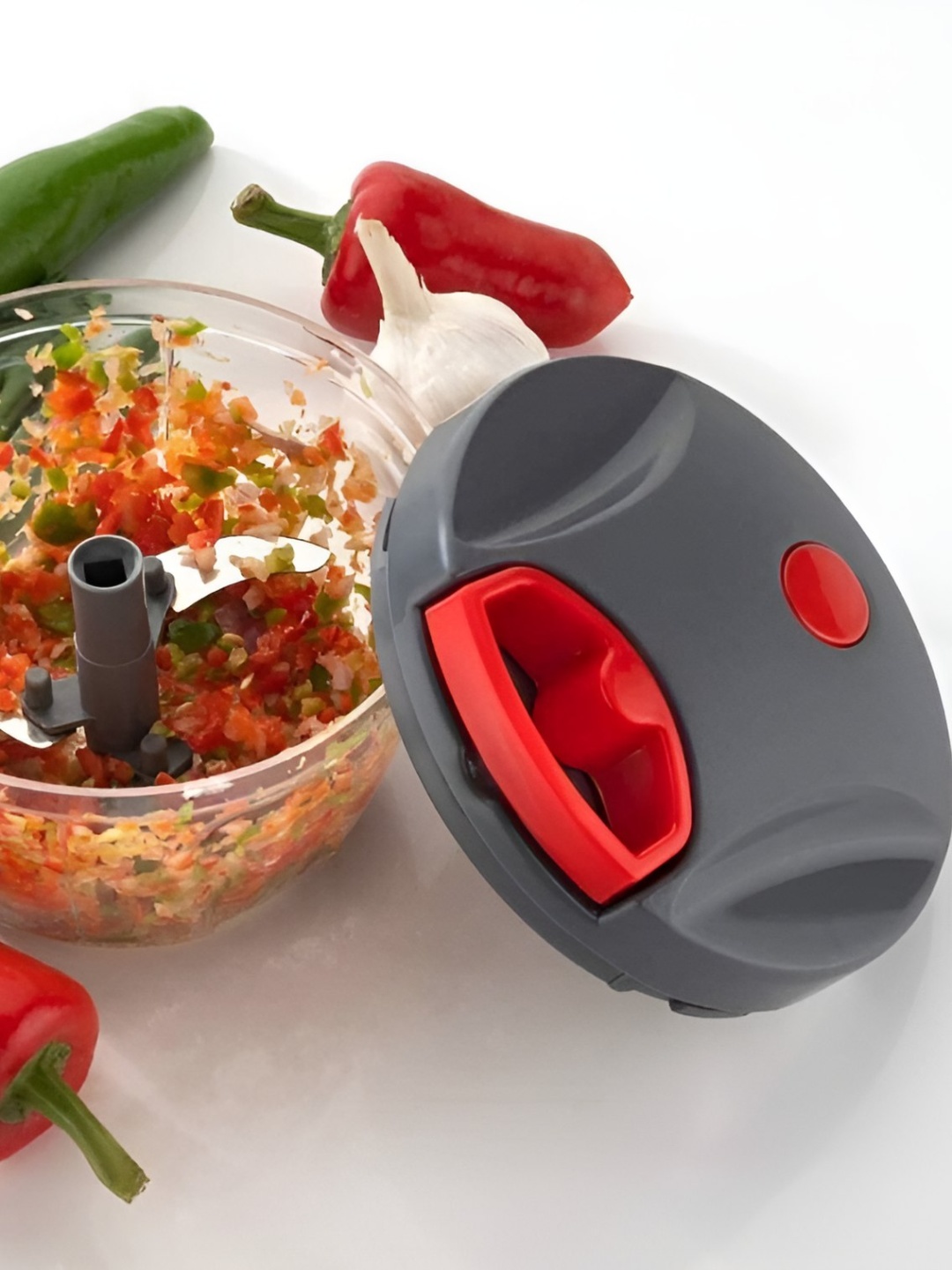 

OMORTEX Transparent & Grey 2 Pieces Chopper