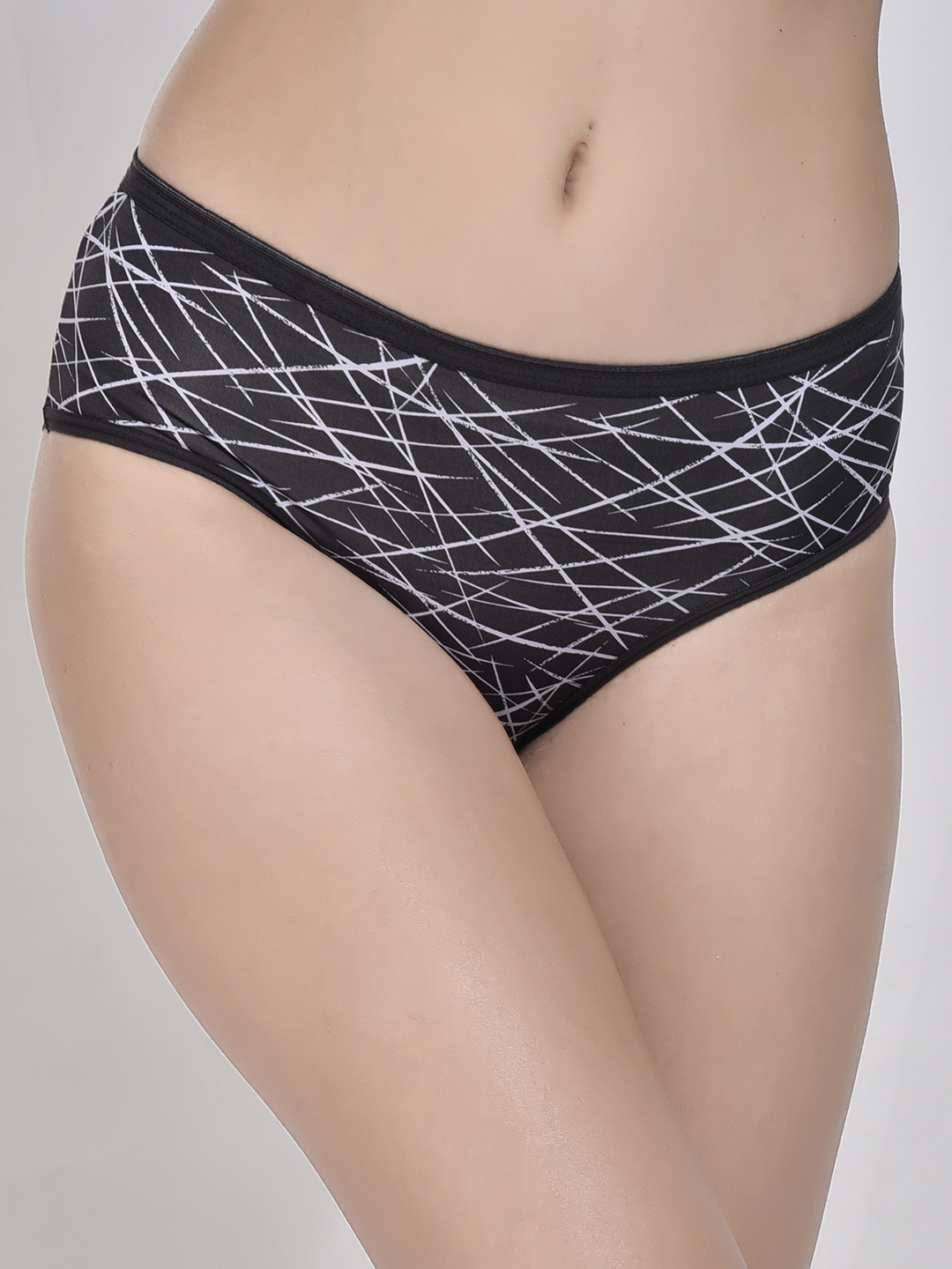 

Innocence Abstract Printed Hipster Briefs, Grey