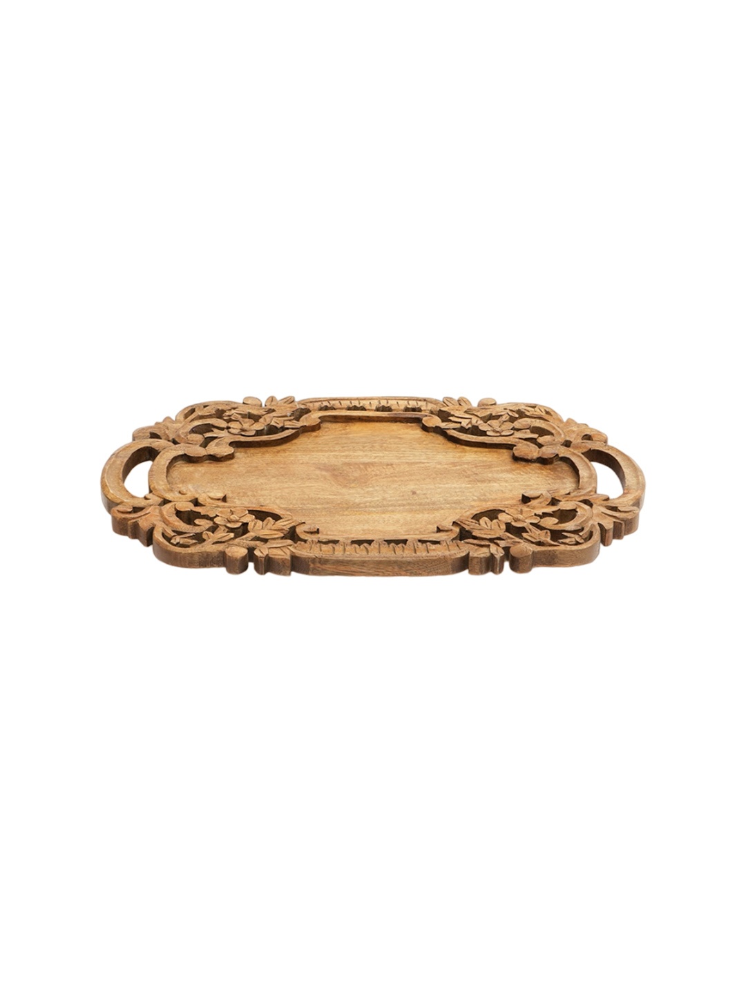 

Designer Library Brown Textured Wooden Tray
