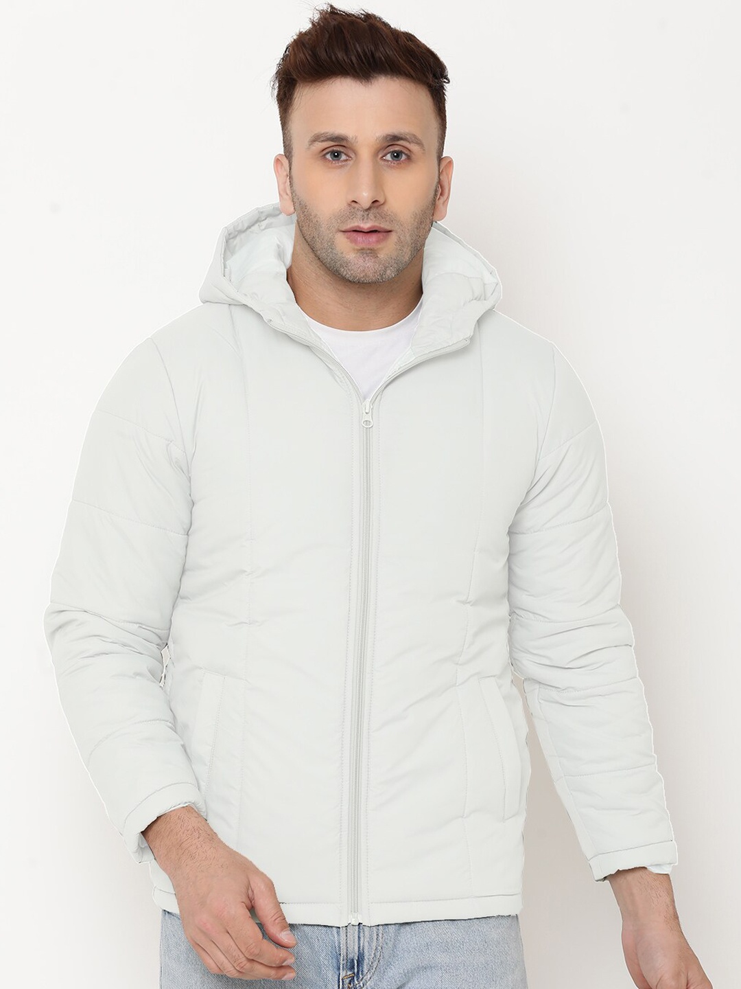 

9ty3ree Hooded Insulator Puffer Jacket, White