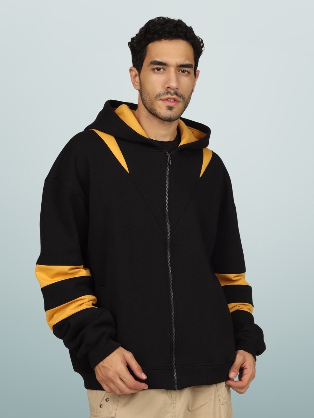 

WEARDUDS Hooded Cotton Oversized Sweatshirt, Black