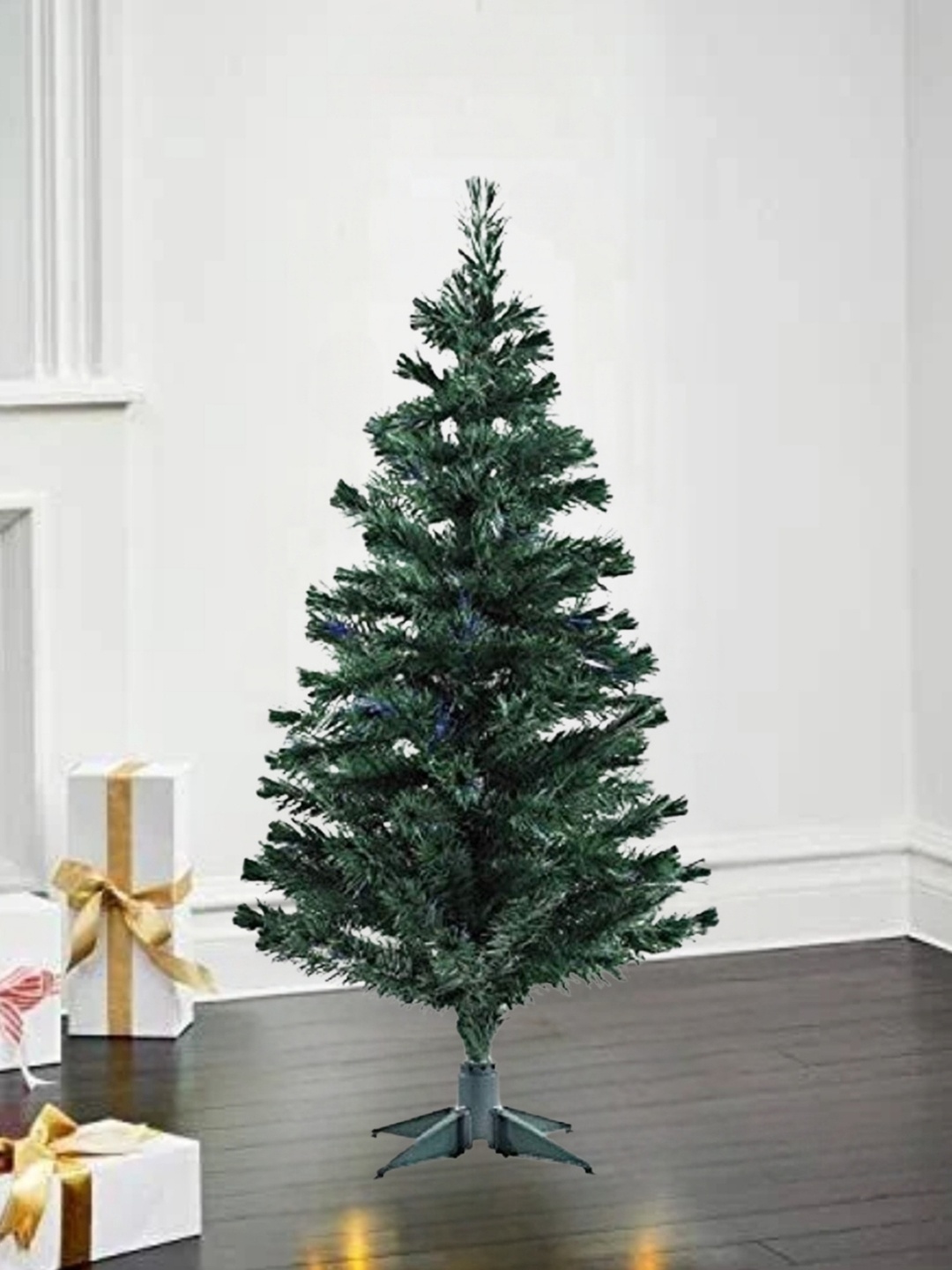 

eCraftIndia 4 Feet Green Artificial Christmas Tree with Stand Christmas Decoration