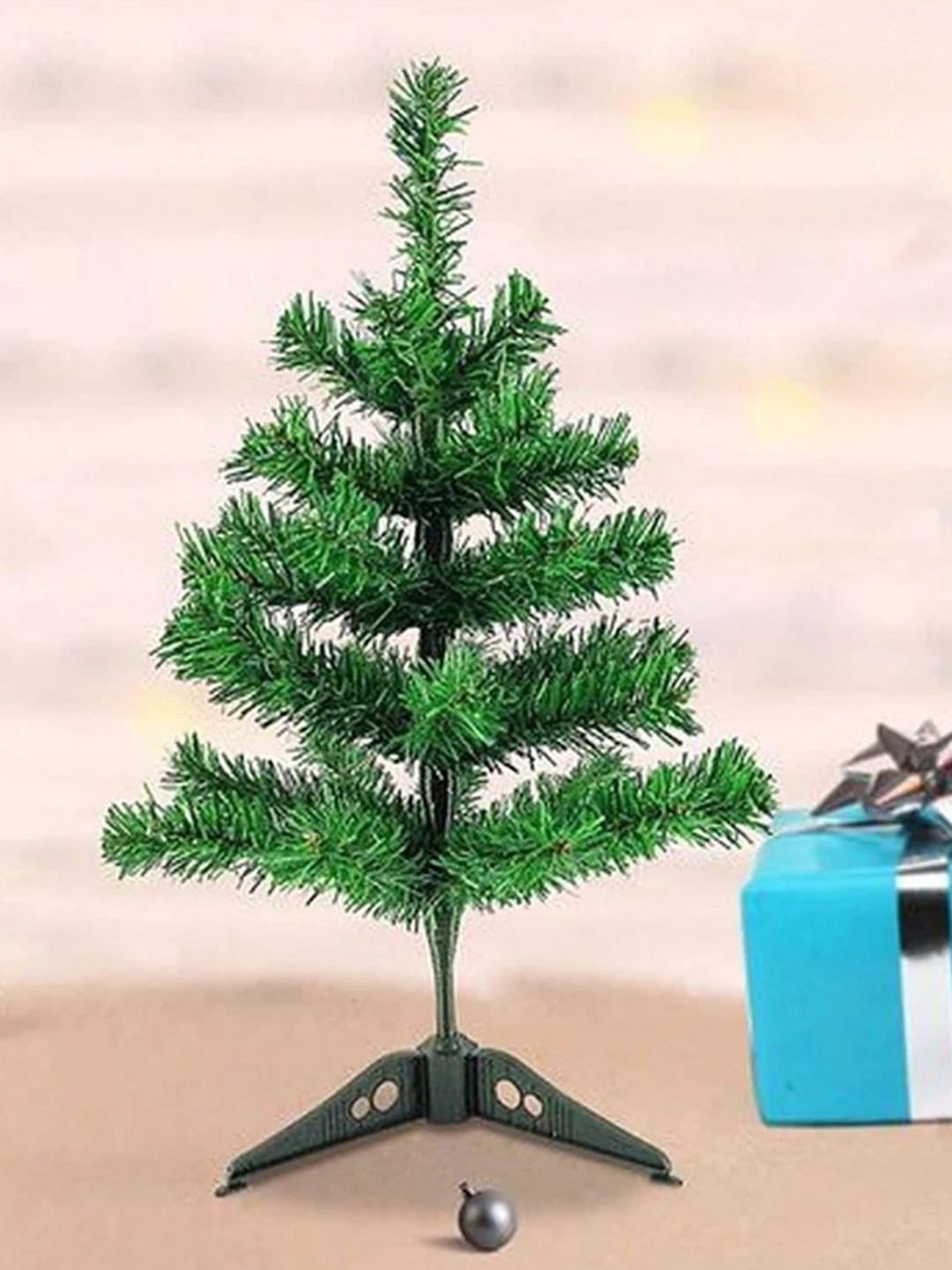 

eCraftIndia 2 Feet Green Artificial Christmas Tree with Stand Christmas Decoration