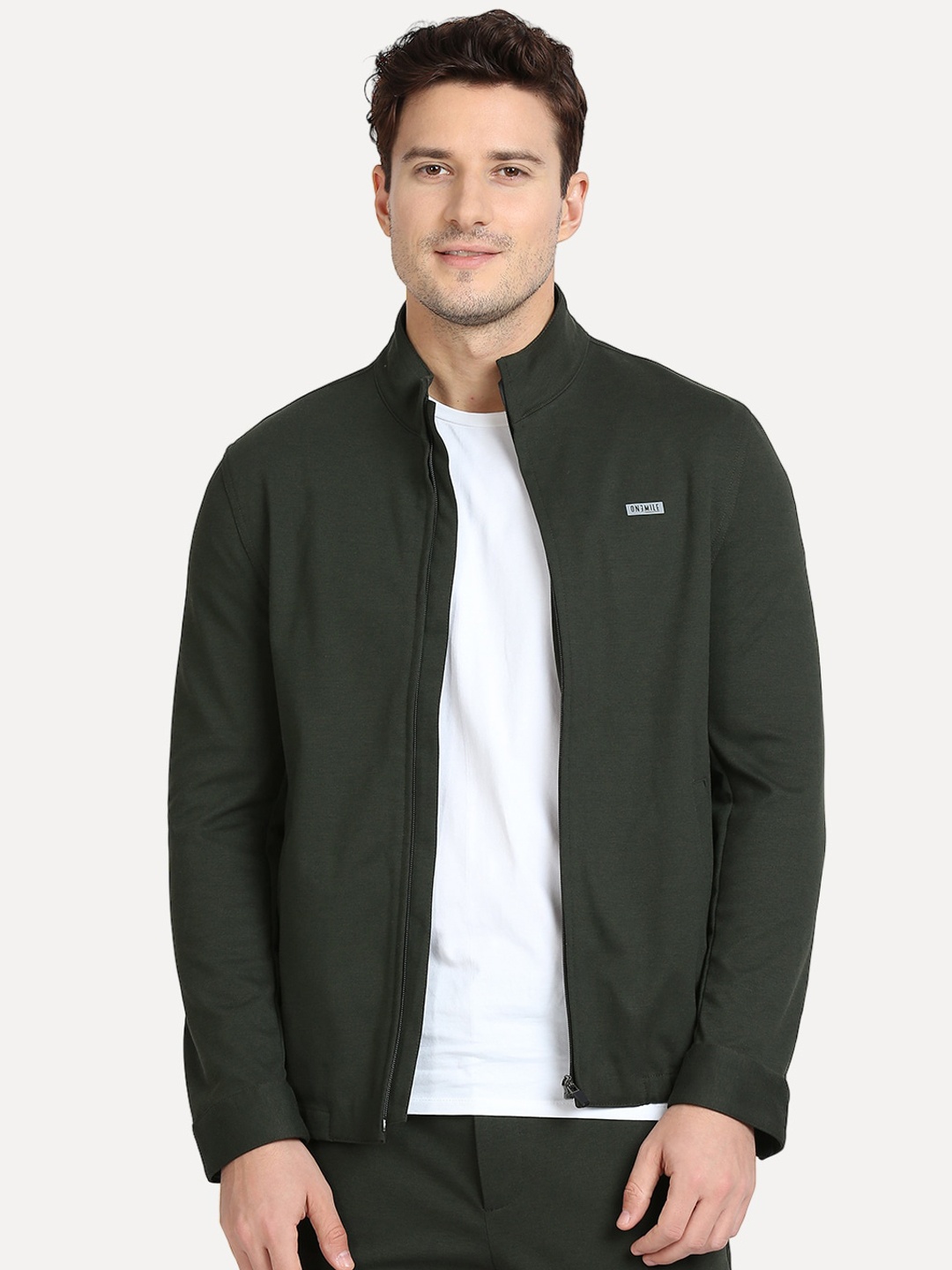 

ONEMILE Mock Collar Bomber Jacket, Olive