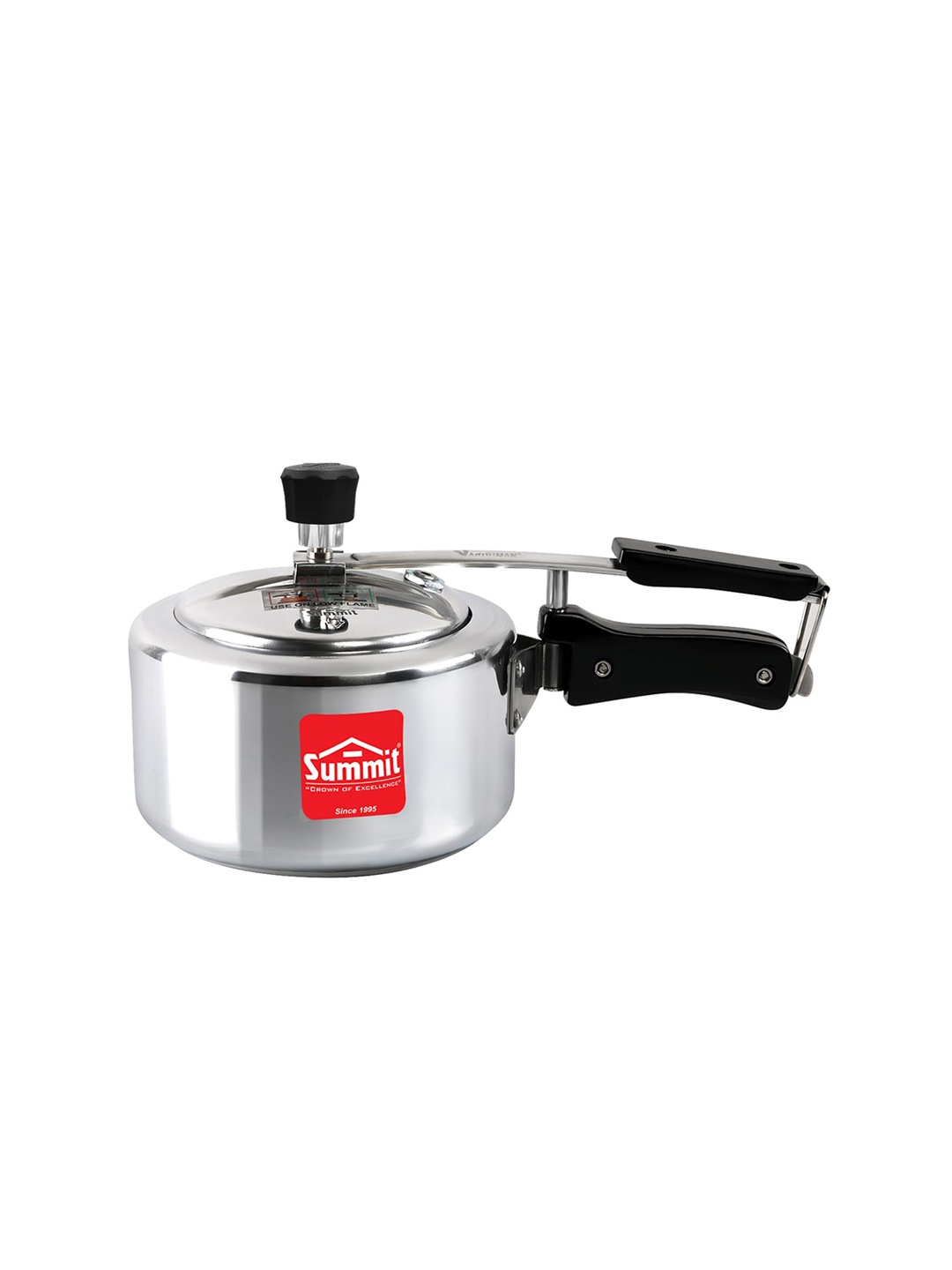 

SUMMIT Innerlid 1L Plain Supreme Aluminium Pressure Cooker, Silver