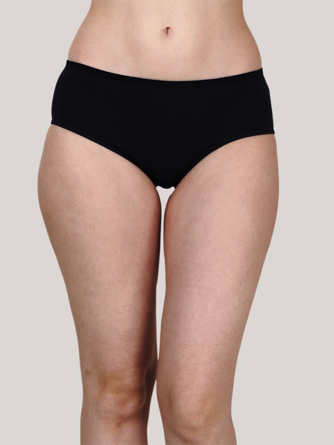 

GOCHIKKO Anti Bacterial Mid-Rise Cotton Hipster Briefs, Grey
