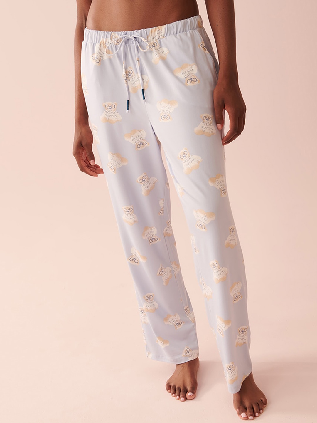 

La Vie en Rose Women Printed Lounge Pants, Purple