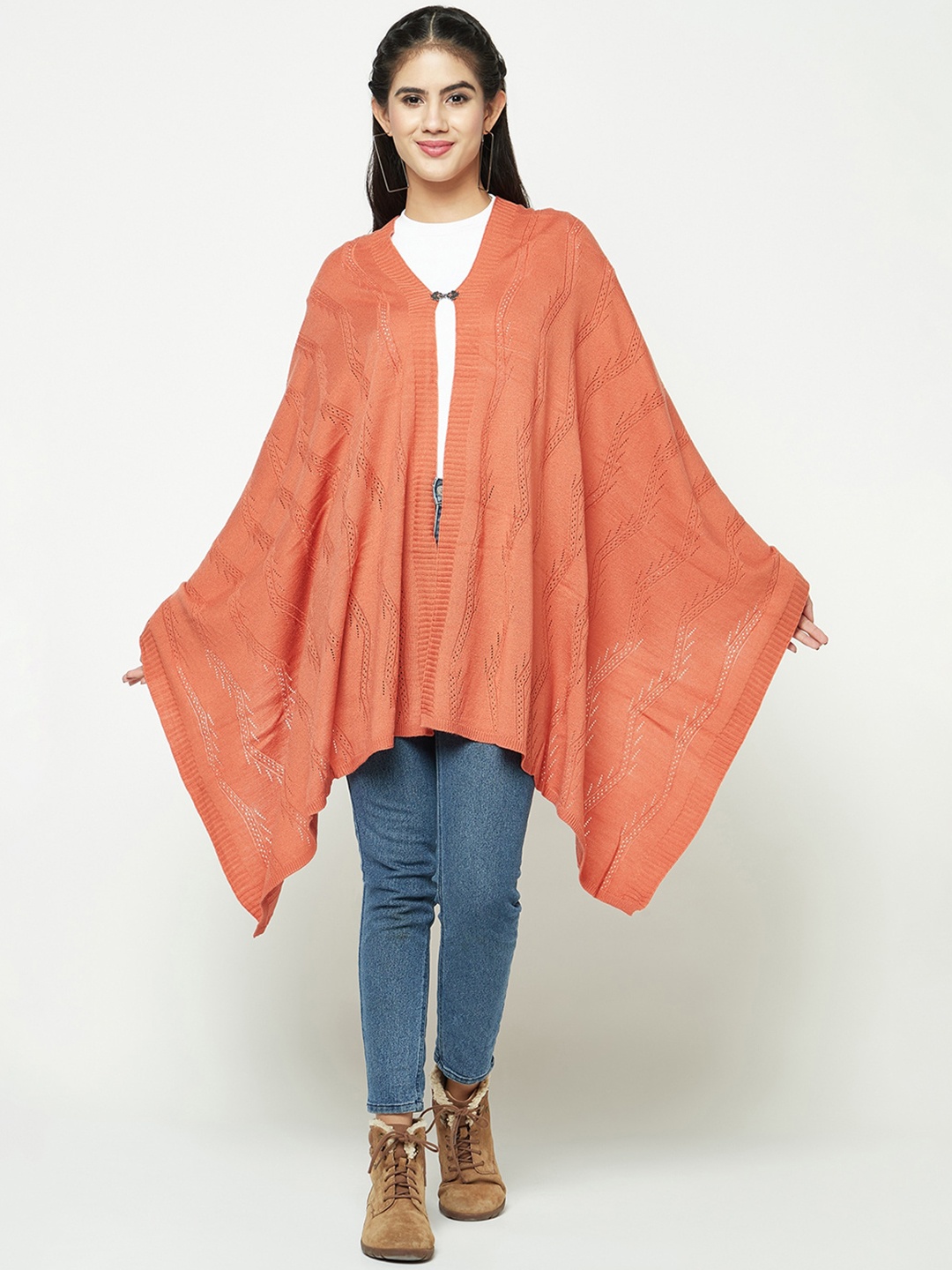 

Knitstudio Self-Design Knitted Shawl, Red