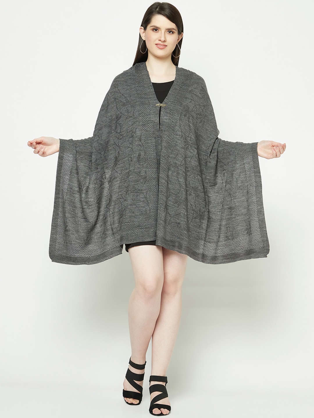 

Knitstudio Self-Design Knitted Shawl, Grey