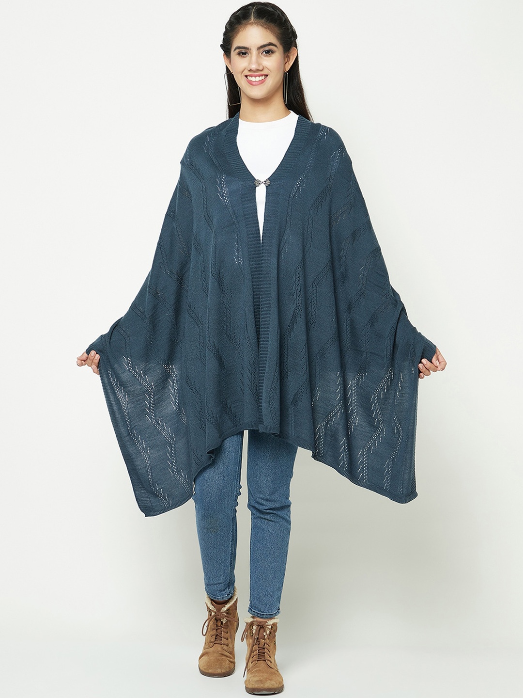 

Knitstudio Self Design Knitted Shawl, Teal