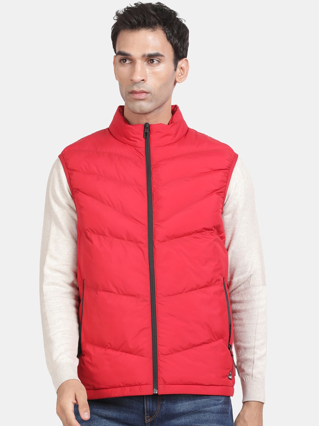 

t-base Insulator Gillets Puffer Jacket, Red