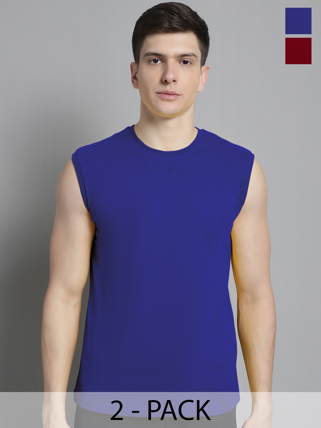 

FBAR Men Blue & Maroon 2 T-shirt