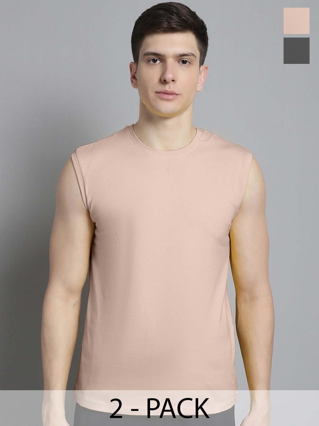 

FBAR Men Coral & Grey 2 T-shirt