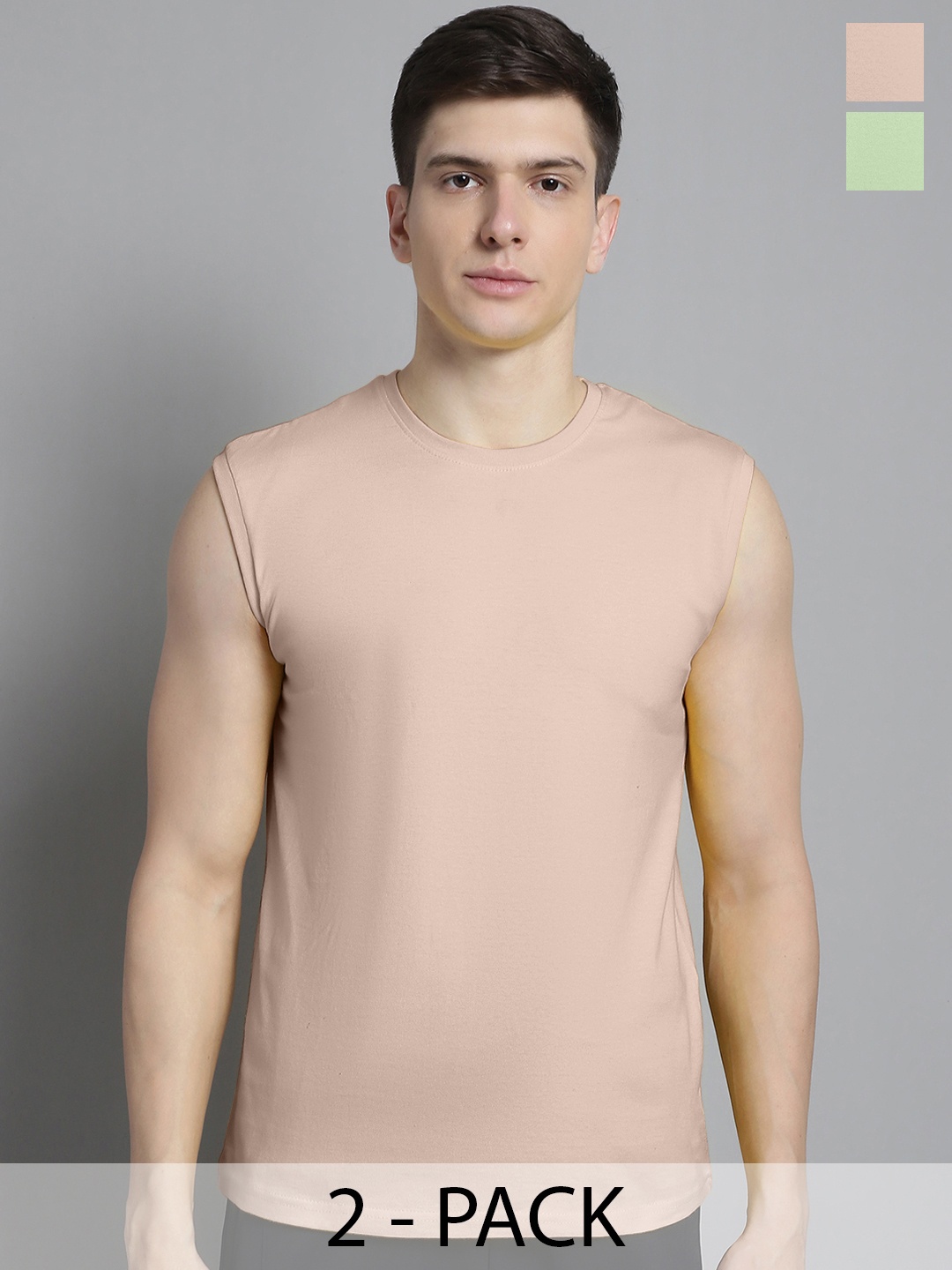 

FBAR Men Coral & Sea Green 2 T-shirt