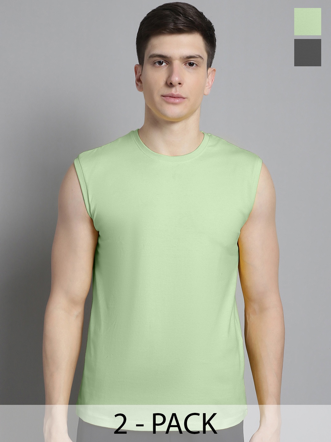 

FBAR Men Sea Green & Grey 2 T-shirt