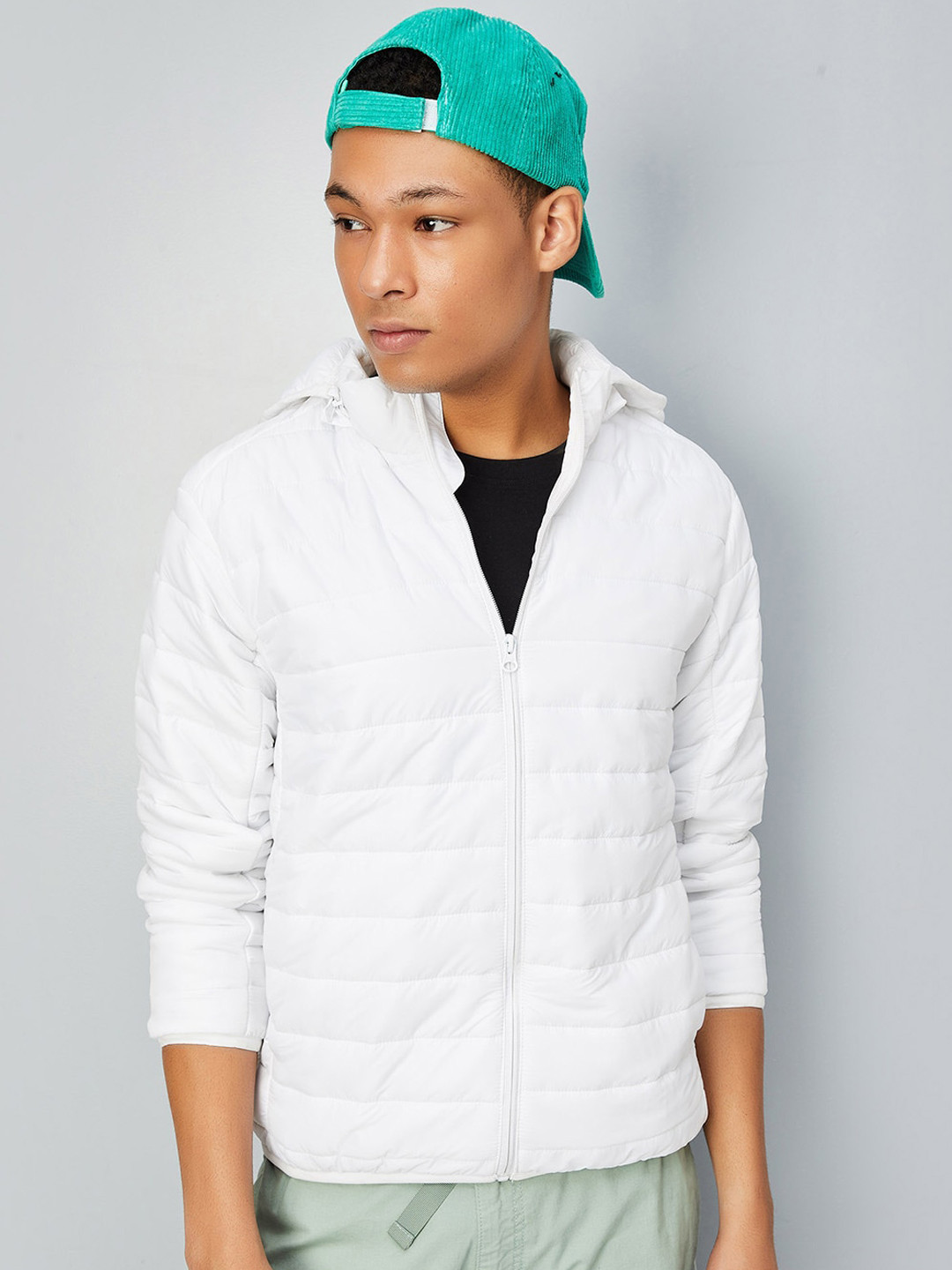 

max Hooded Puffer Jacket, White