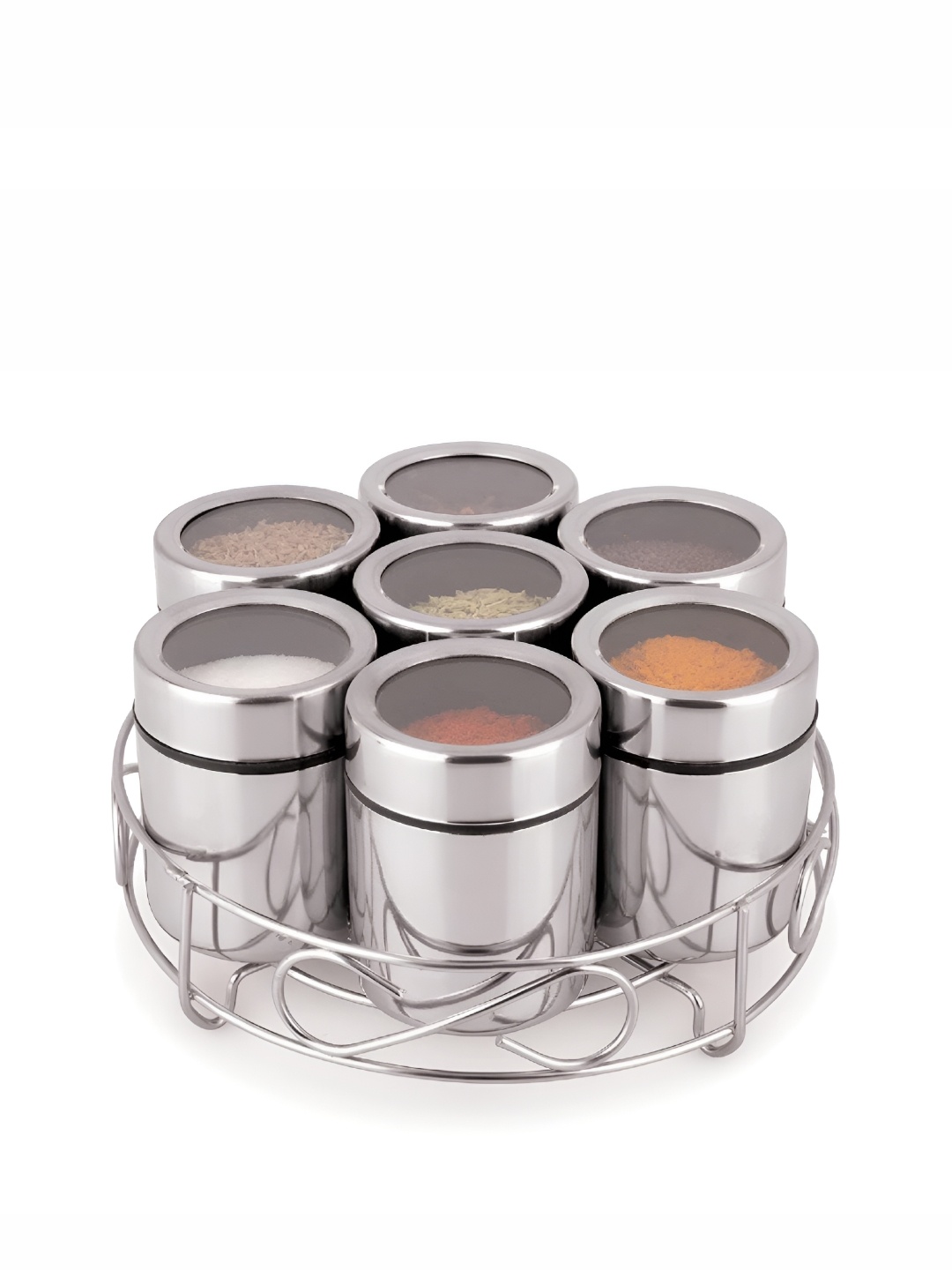 

ATROCK Silver-Toned Stainless Steel Dishwasher Safe Spice Box